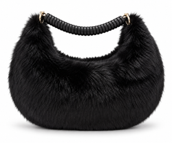 Bolso De pelo Para Mujer Negro