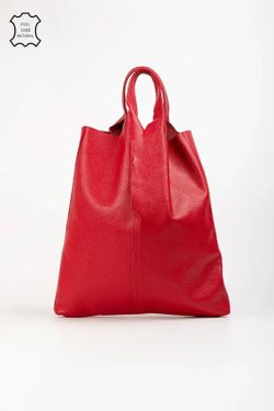 Bolso De Piel Lemy Rojo