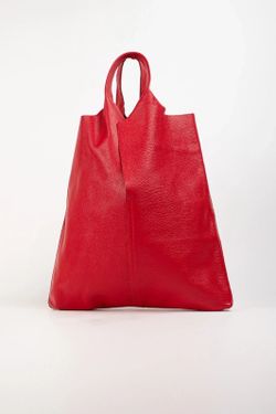 Bolso De Piel Lemy Rojo