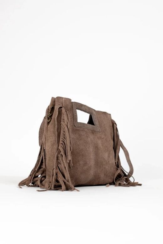 Bolso De Piel Savannah Con Taupe