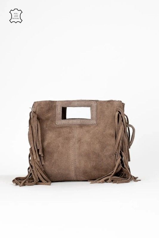 Bolso De Piel Savannah Con Taupe