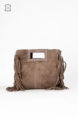 Bolso De Piel Savannah Con Taupe