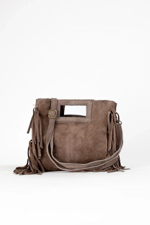 Bolso De Piel Savannah Con Taupe