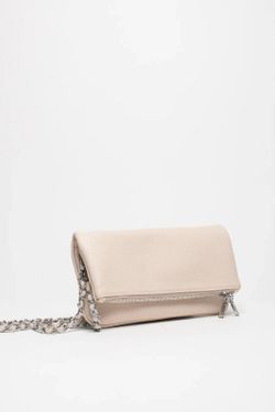 Bolso Doble Cadena Para Hombro y Bandolera Crudo
