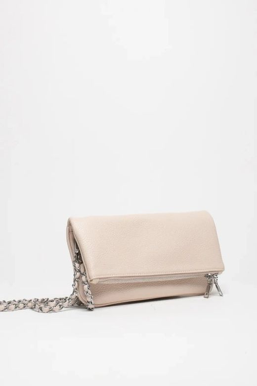 Bolso Doble Cadena Para Hombro y Bandolera Crudo