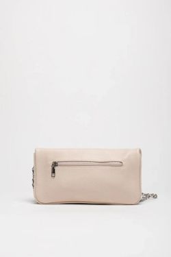 Bolso Doble Cadena Para Hombro y Bandolera Crudo