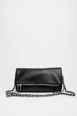 Bolso Doble Cadena Para Hombro y Bandolera Negro