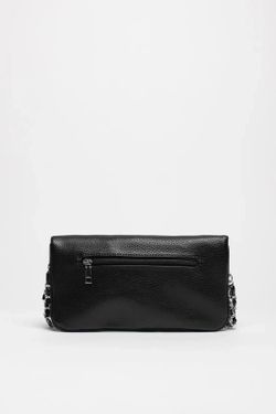 Bolso Doble Cadena Para Hombro y Bandolera Negro