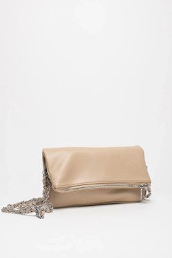 Bolso Doble Cadena Para Hombro y Bandolera Taupe