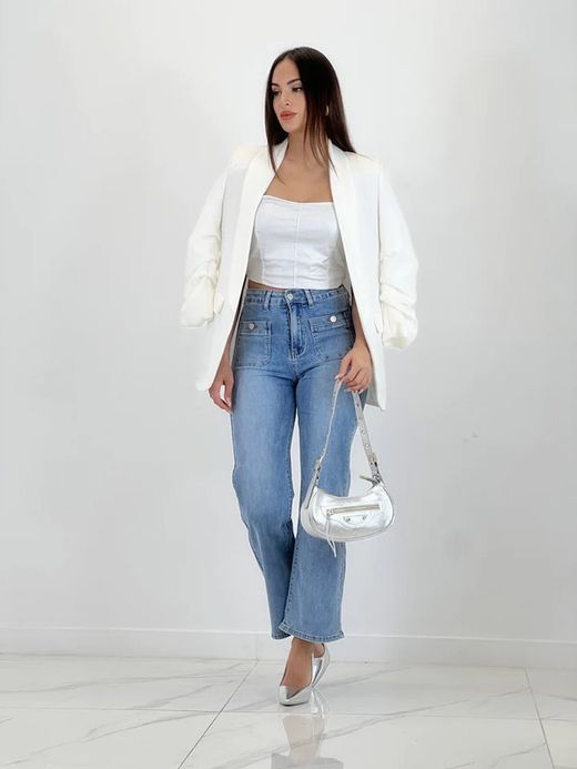 Bolso Hobo Biker De Piel Plata