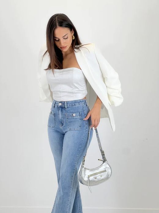 Bolso Hobo Biker De Piel Plata