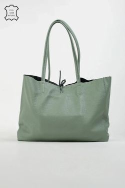 Bolso Lary De Piel Aguamarina