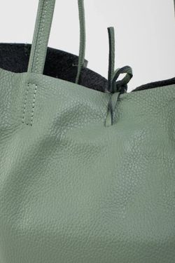 Bolso Lary De Piel Aguamarina