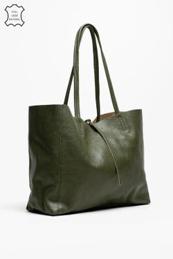 Bolso Lary De Piel Khaki