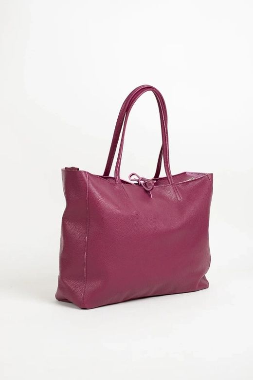 Bolso Lary De Piel Lila