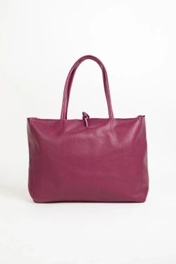 Bolso Lary De Piel Lila