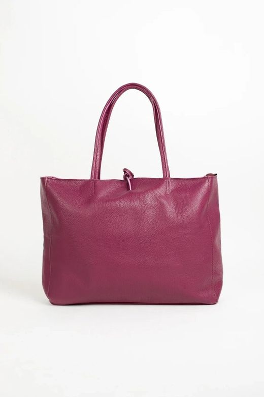 Bolso Lary De Piel Lila