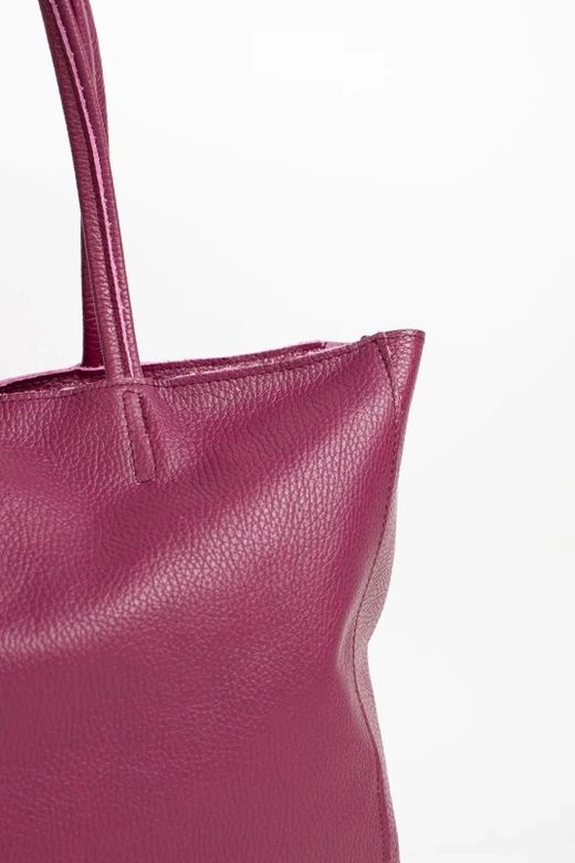 Bolso Lary De Piel Lila