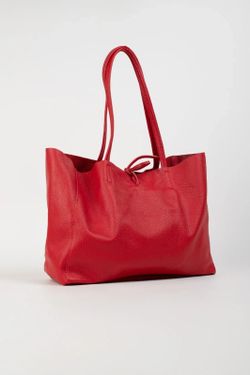 Bolso Lary De Piel Rojo