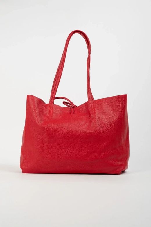 Bolso Lary De Piel Rojo