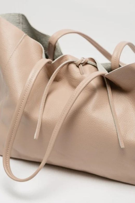 Bolso Lary De Piel Rosa
