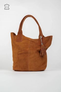 Bolso Mela De Piel De Serraje Marrón