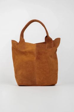 Bolso Mela De Piel De Serraje Marrón