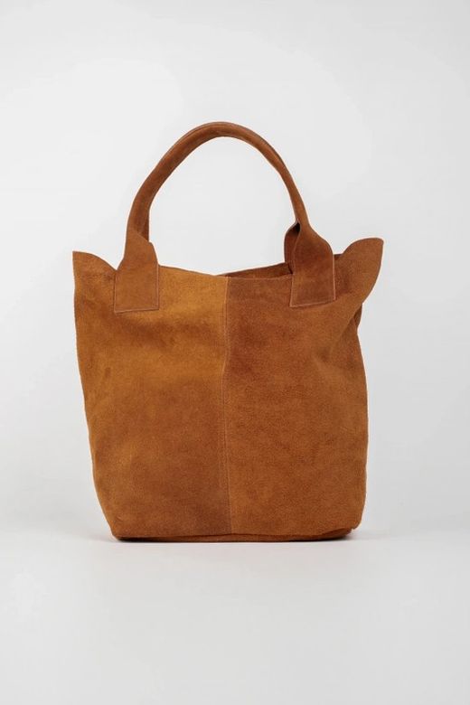 Bolso Mela De Piel De Serraje Marrón
