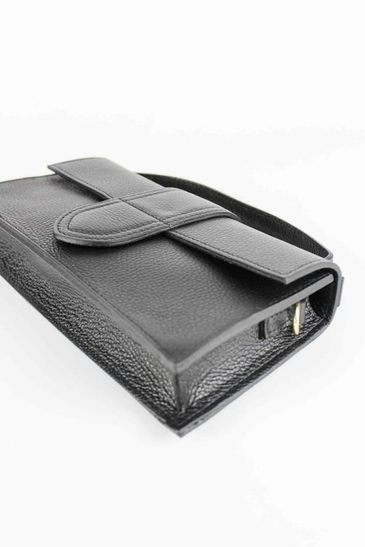 Bolso Tipo Le Bambino De Piel Negro