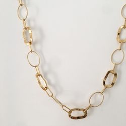Cadena Eslabones De Cuello Para Mujer Oro