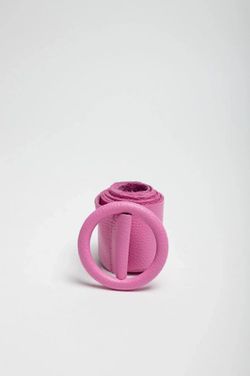 Cinturón Astro De Piel Para Mujer Rosa