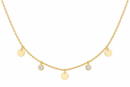 Collar Venus Para Mujer Dorado