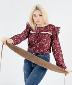 Fajín Sanem De Piel De Ante Para Mujer Taupe