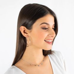 Pendientes Aro Liso Plata