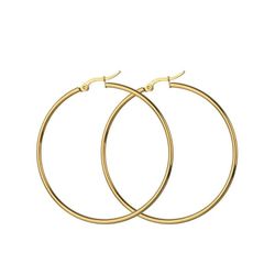 Pendientes Aros Liso Oro