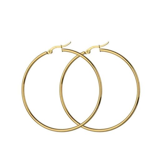 Pendientes Aros Liso Oro