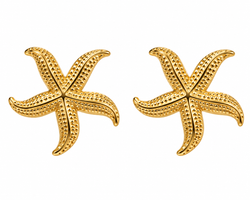 Pendientes Estrella de Mar Dorado