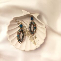 Pendientes Gota Azul