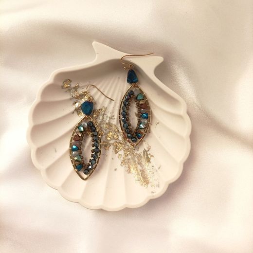 Pendientes Gota Azul