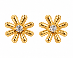 Pendientes Margarita Dorado