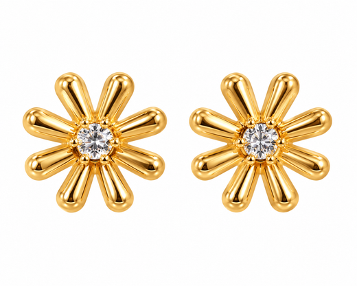 Pendientes Margarita Dorado