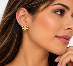 Pendientes Margarita Dorado