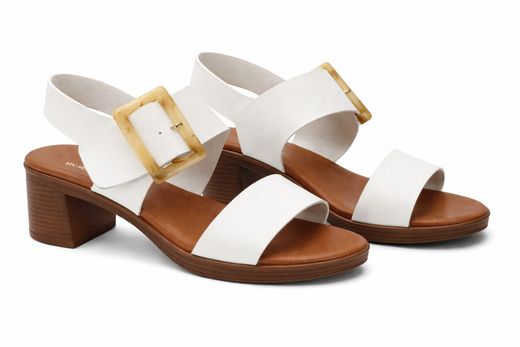 Sandalia De Mujer Gótica Blanco