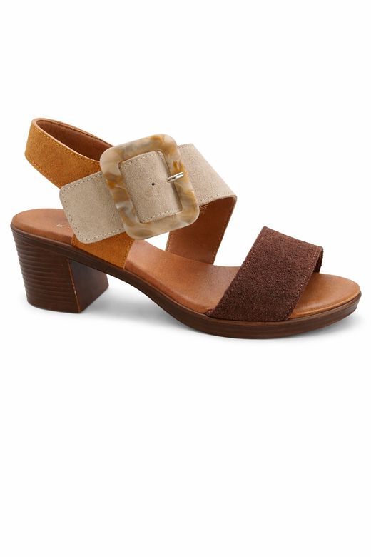 Sandalia De Mujer Gótica Marrón