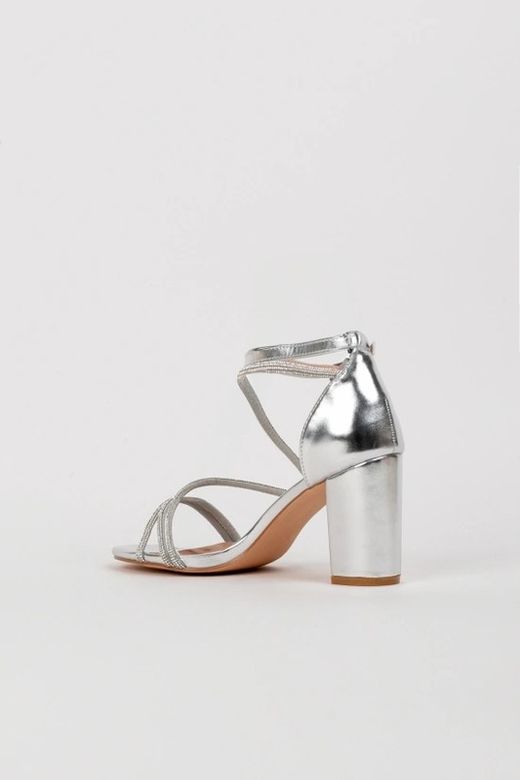 Sandalia De Tacón Celiya Plata