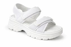 Sandalia Lamis Con Plataforma y Suela Deportiva Blanco