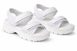 Sandalia Lamis Con Plataforma y Suela Deportiva Blanco