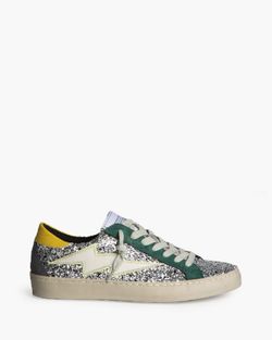 Zapatilla Rayo Plata - Verde - Amarillo Marca Corina REF M6022