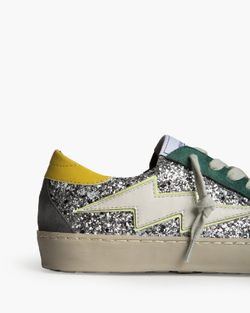 Zapatilla Rayo Plata - Verde - Amarillo Marca Corina REF M6022