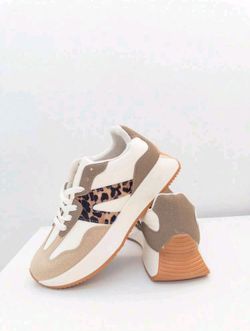 Zapatillas Casual Con Plataforma y Estampado Leopardo